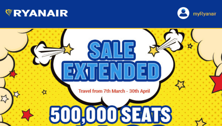 You are currently viewing Flights at only £4.99 ($9 CAD): Ryanair Sale in Europe