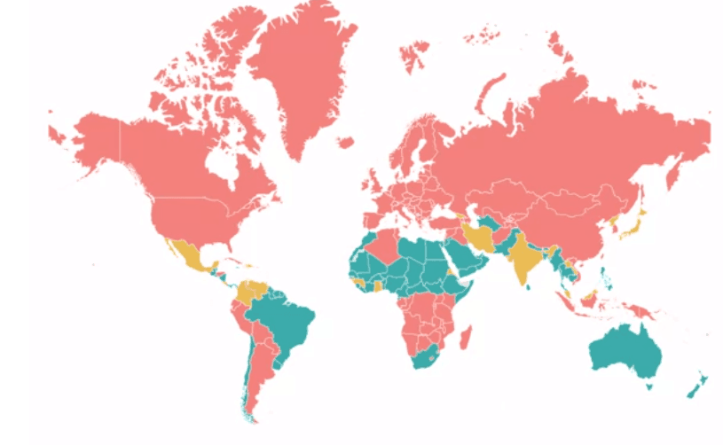 You are currently viewing Une carte qui montre la saison haute et la saison basse de chaque pays