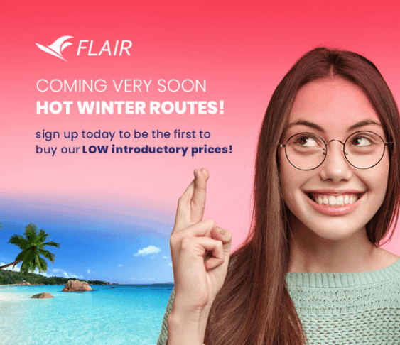 You are currently viewing Canada’s Other Ultra Low-Cost Carrier Teasing Upcoming Warm-Weather Destinations…