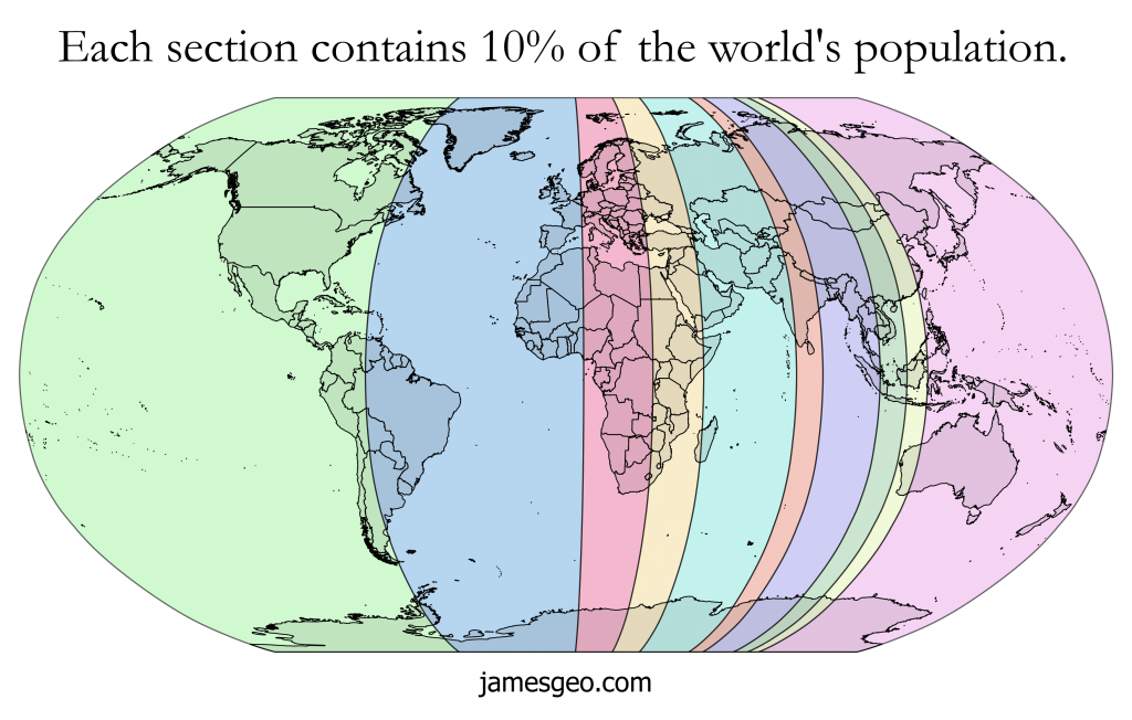 earth be divided into regions