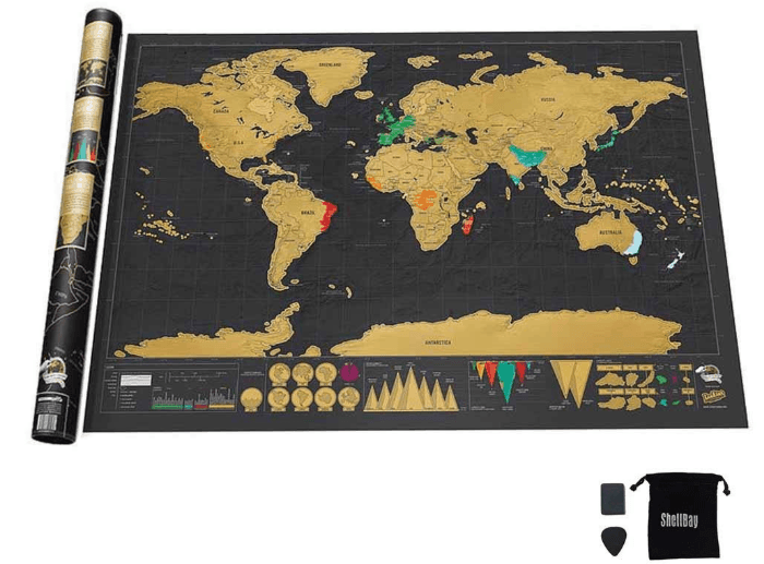 travel scratch off map