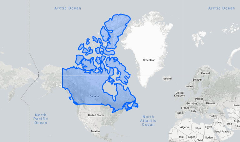 canada bigger than usa