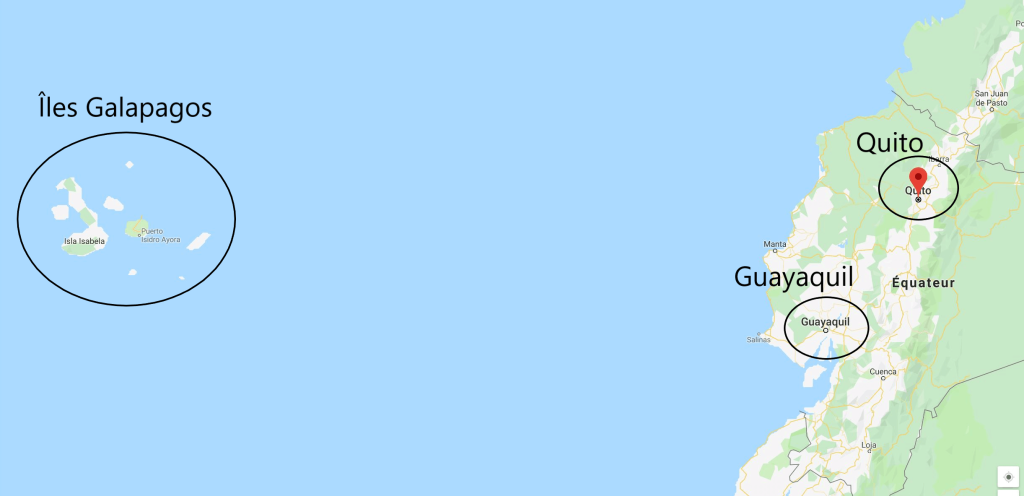 iles galapagos carte du monde