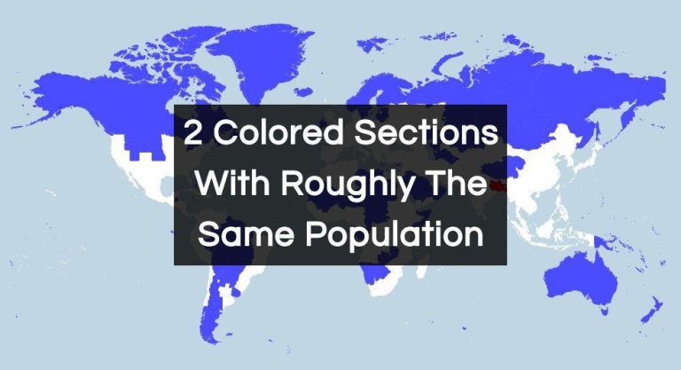 Read more about the article These 2 Colored Sections Have Roughly The Same Population