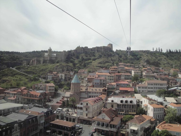 Vieux Tbilissi vue du téléphérique.