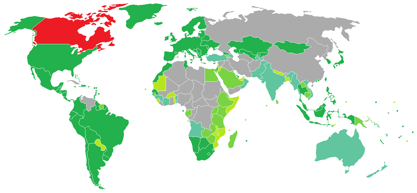 visa free travel on canadian passport