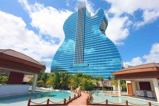 guitar-shaped hotel