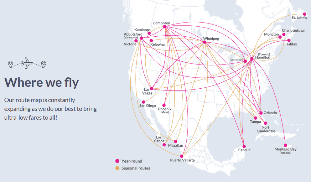 Canadian Ultra LowCost Carrier Swoop Announces Flights To 3 New