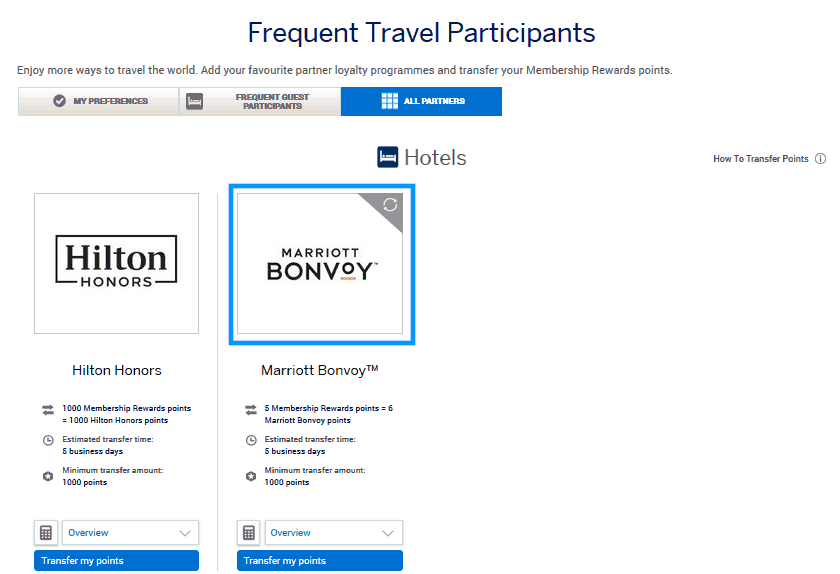 Amex Points To Marriott Ratio