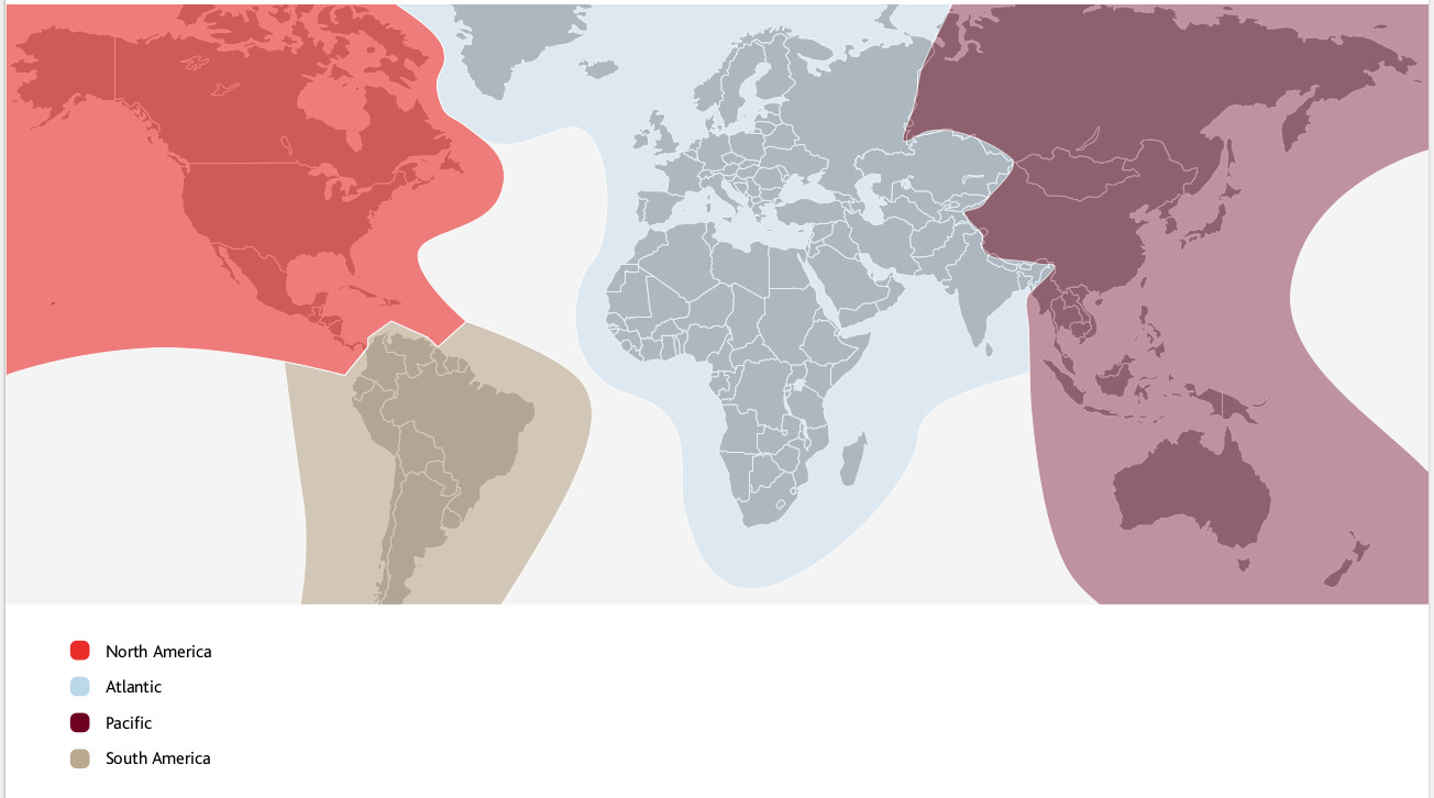 New Aeroplan Flight Reward Chart Zones