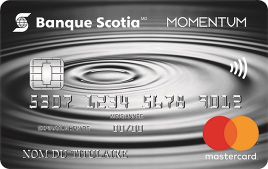 Carte MastercardMD* Momentum ScotiaMD
