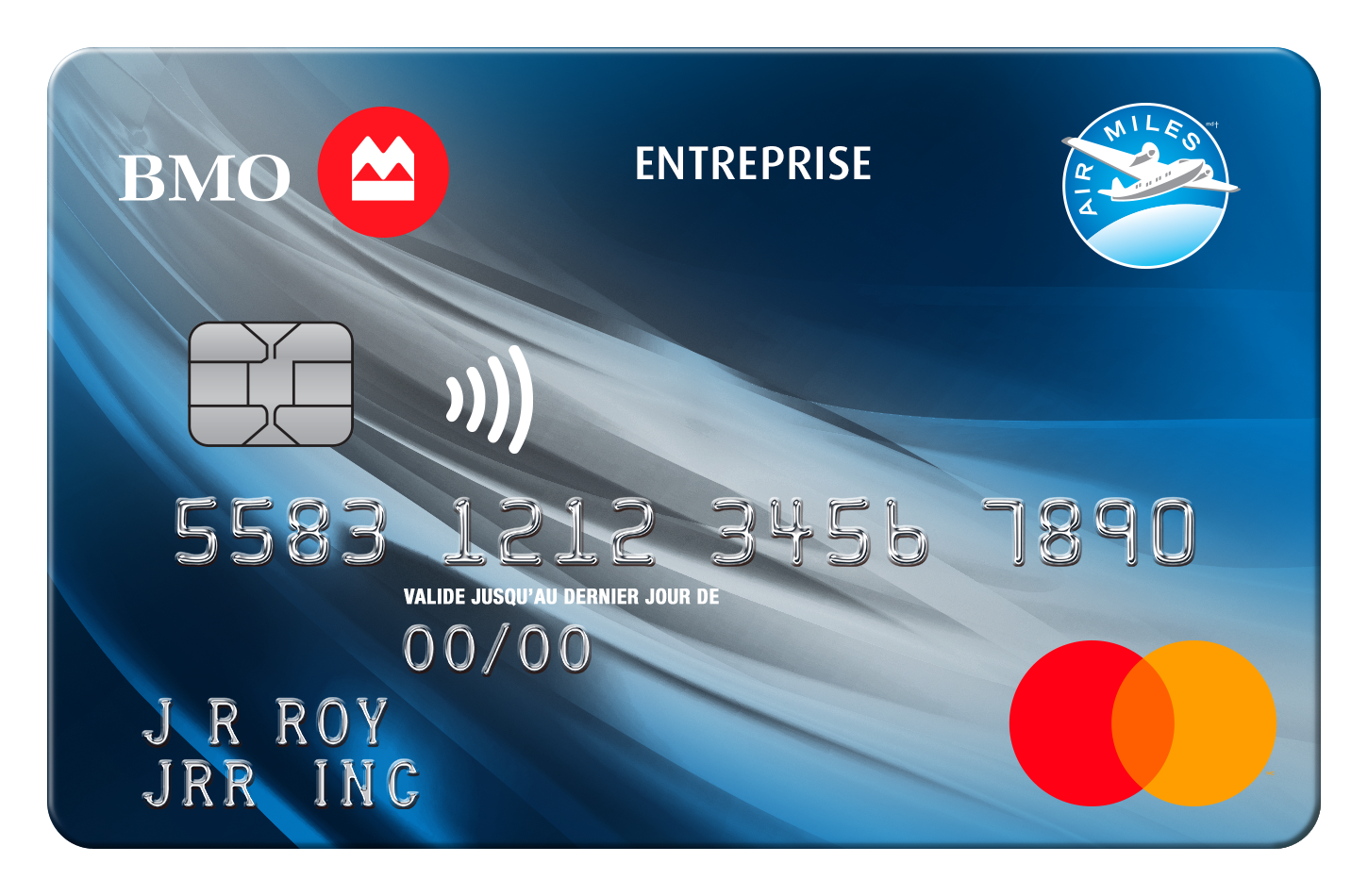 Carte Mastercard BMO AIR MILES pour entreprise (sans frais)