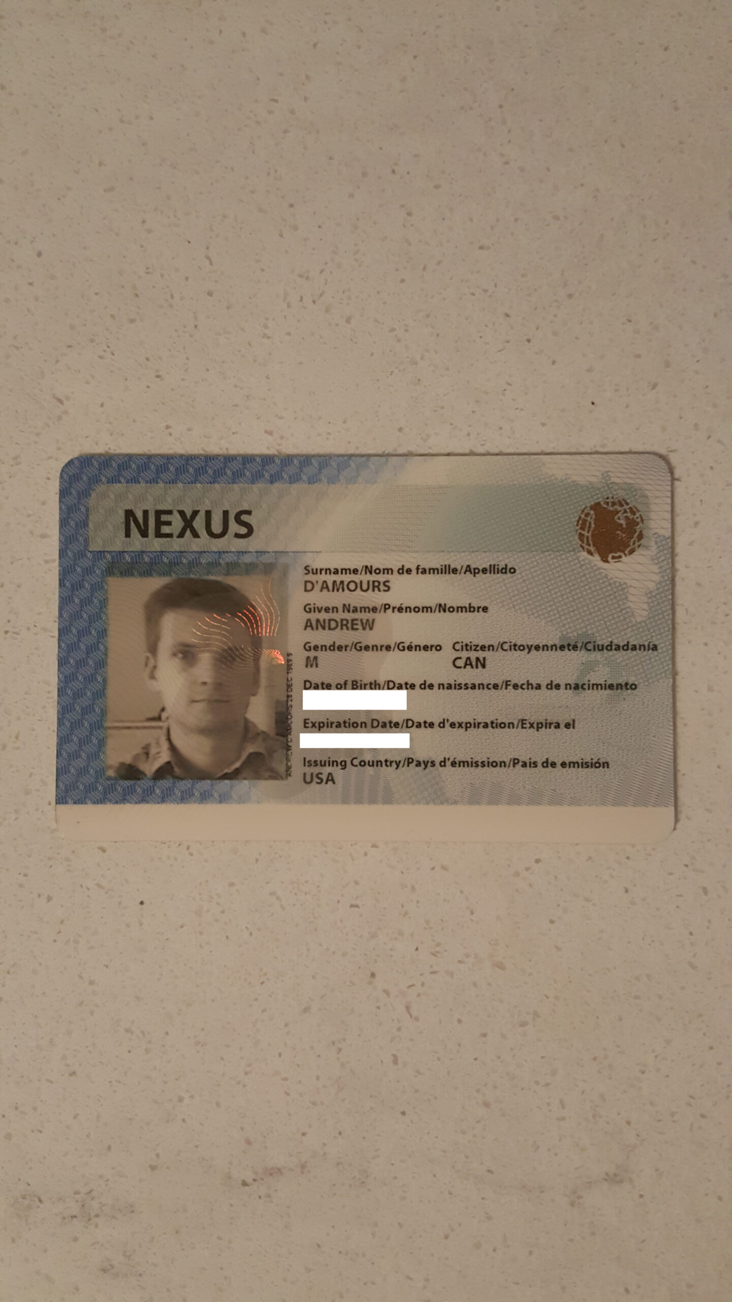 nexus card for travel