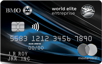 Carte Mastercard BMO AIR MILES World Elite pour entreprise