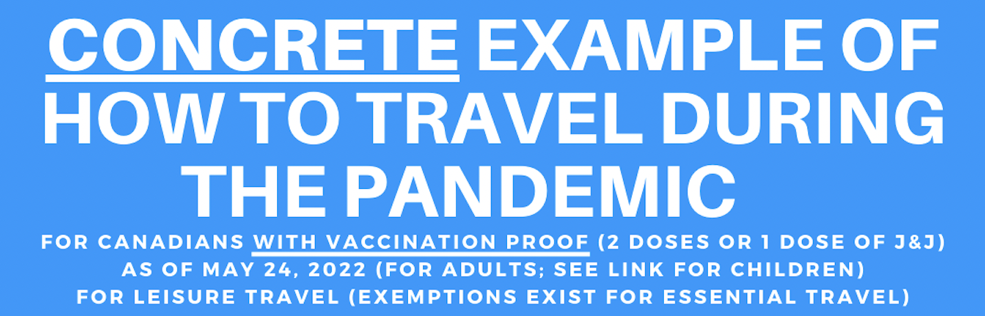 You are currently viewing Infographic: Concrete example of how to travel during the pandemic