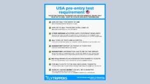 Read more about the article Infographic: USA pre-entry test requirement