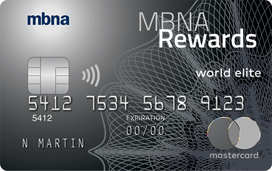 MBNA Rewards World Elite Mastercard (non-QC)