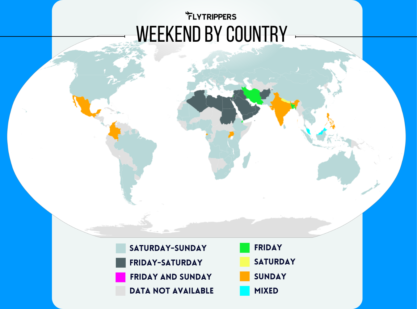 map-of-weekend-dates-of-each-country-flytrippers