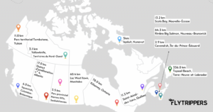 Read more about the article Carte du meilleur sentier de randonnée dans chaque province et territoire au Canada (partie 2)