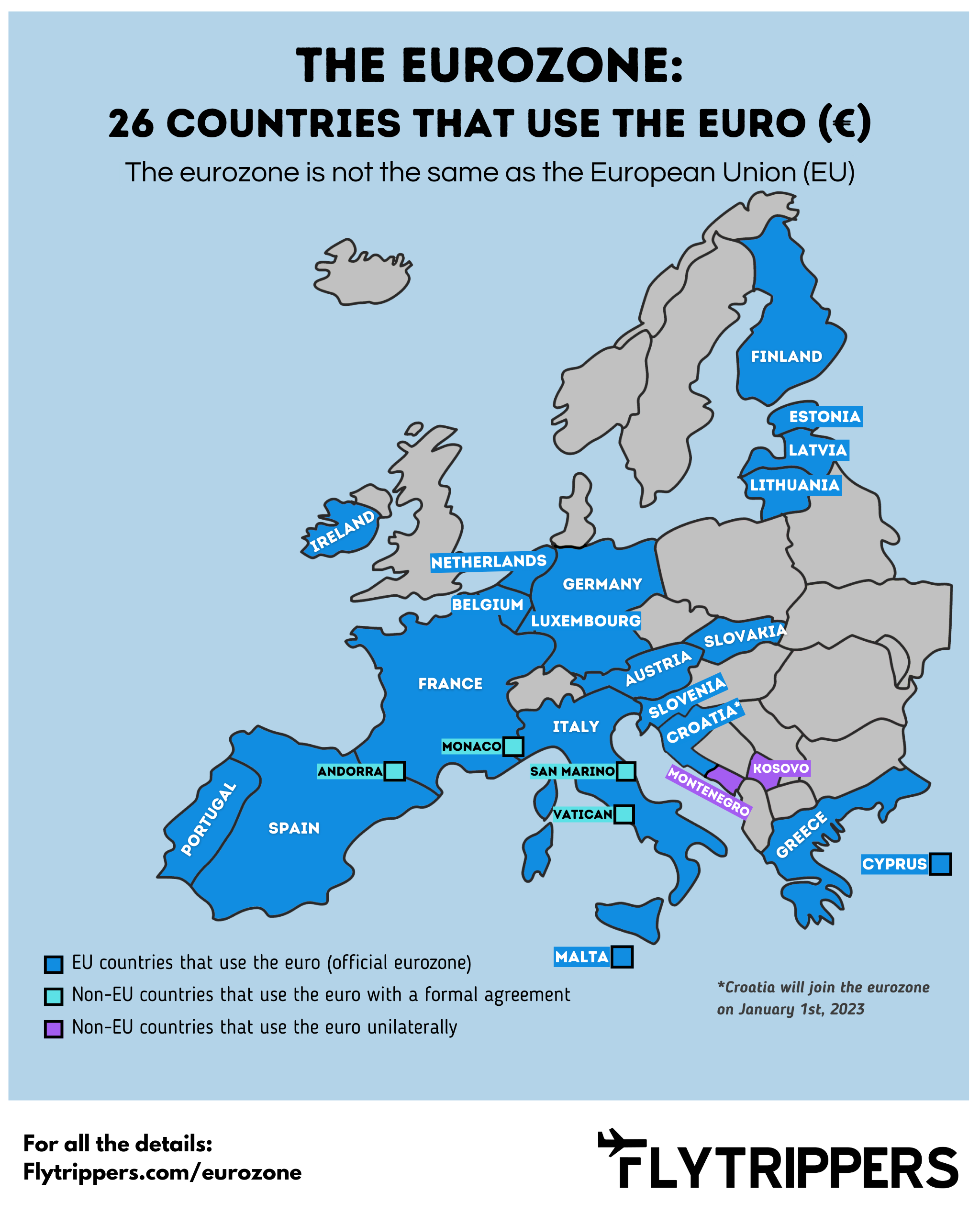 Eurozone Map 2022