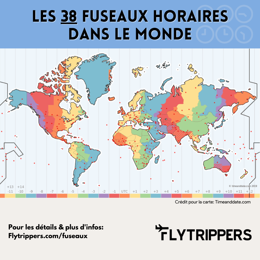 Nombre De Fuseaux Horaires Dans Le Monde Flytrippers