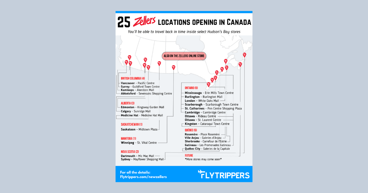 You are currently viewing Map of new Zellers store locations in Canada in 2023