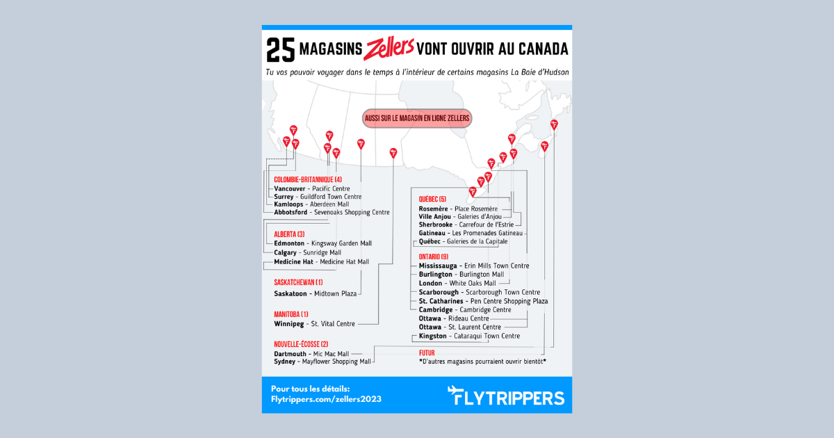 You are currently viewing Carte des nouveaux magasins Zellers au Canada en 2023