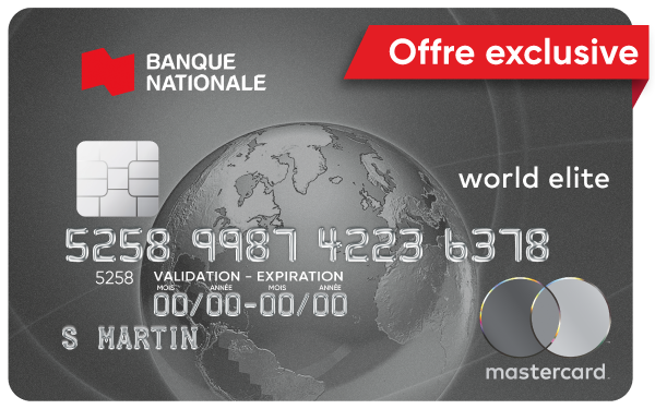 Carte Mastercard World Elite Banque Nationale