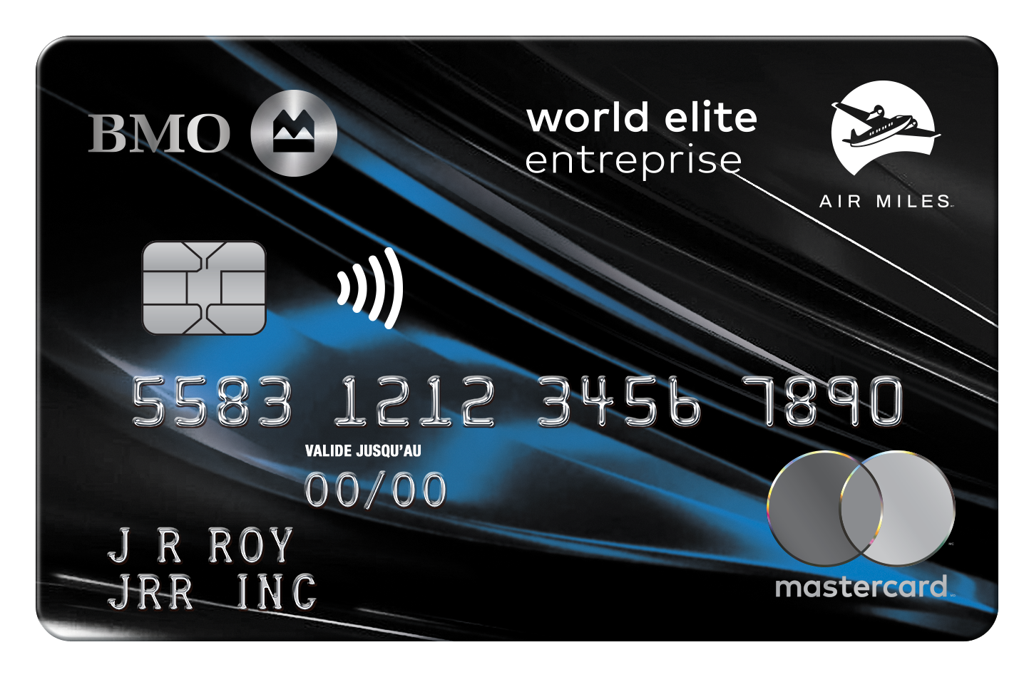 Carte Mastercard BMO AIR MILES World Elite pour entreprise