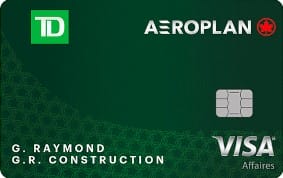 Carte Visa Affaires TD Aéroplan 