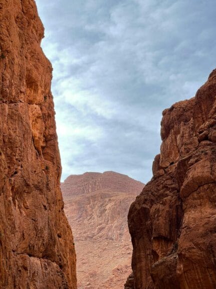 View of Todgha Gorge in Tinghir, Morocco.