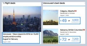 New feature: Easily see the price in simple points for any flight (including all our existing deals)