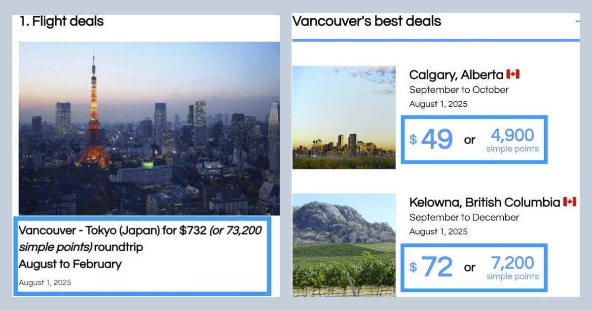 You are currently viewing New feature: Easily see the price in simple points for any flight (including all our existing deals)