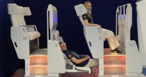 It’s back: The famous double-decker airplane seat concept is now “improved”