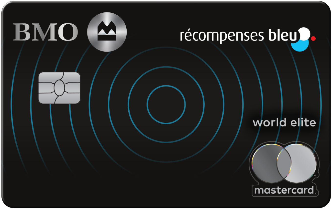 Carte MastercardMD* BMO Récompenses Bleu World EliteMD*