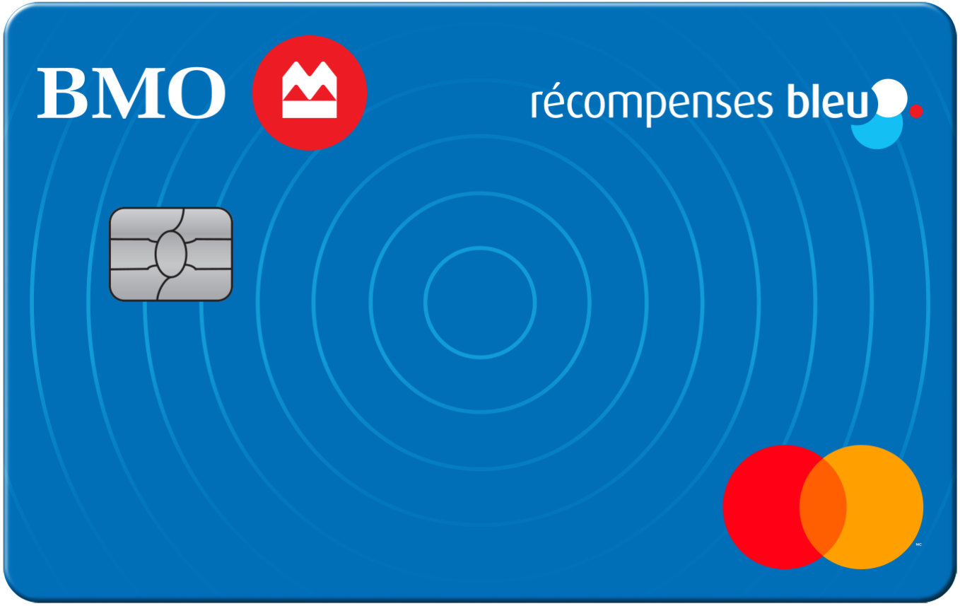 Carte MastercardMD* BMO Récompenses Bleu