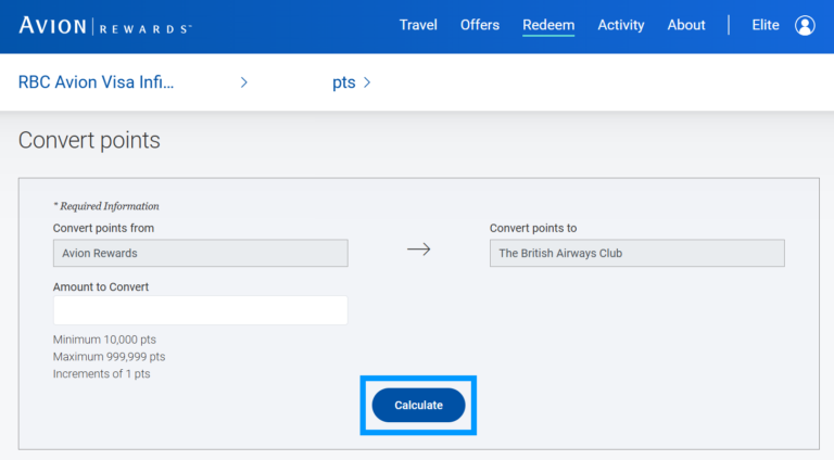 Avion Promo Code Rbc How to transfer RBC Avion points to partners (Avios, Asia Miles ...