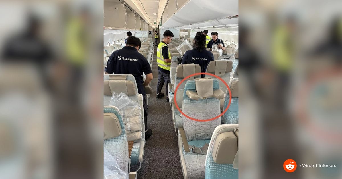 You are currently viewing New plane seat headrest model on Emirates