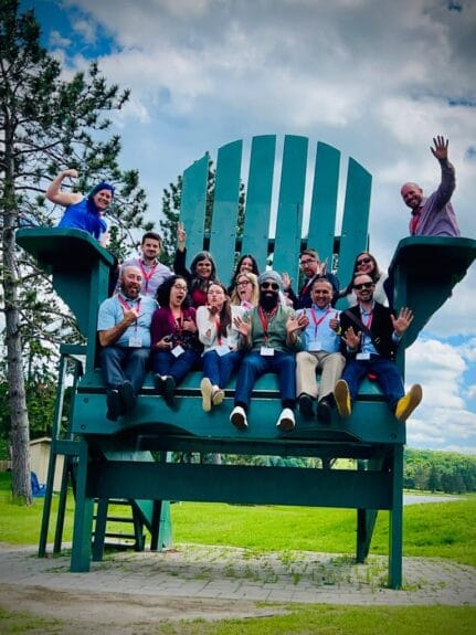 Avec des amis à Muskoka en 2021