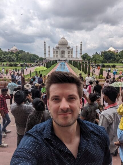 Au Taj Mahal en Inde en 2023